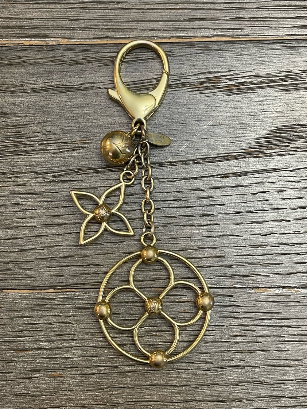 Louis Vuitton Gold-Tone Bloomy Bag Charm